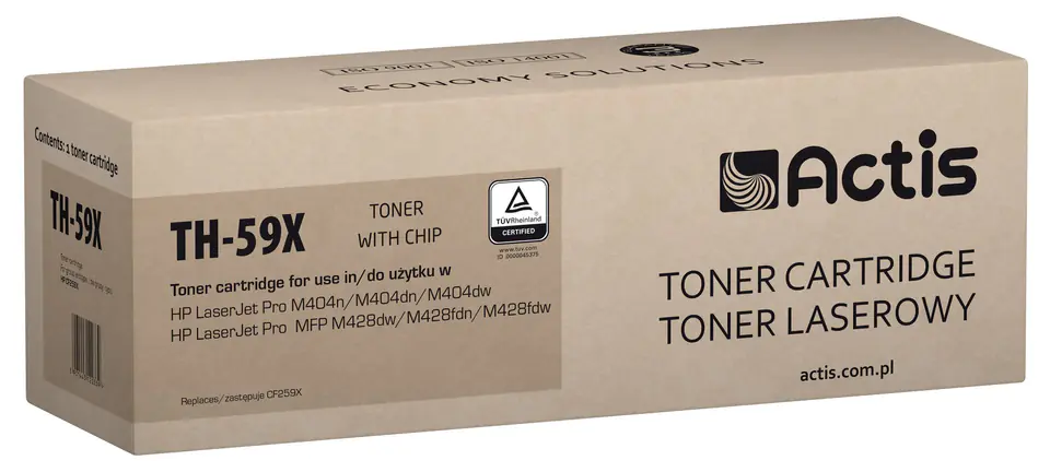 ⁨Actis TH-59X Toner (replacement for HP CF259X; Supreme; 10000 pages; black). With a chip. We recommend disabling the printer software update, the new update may cause problems with the toner not working properly⁩ at Wasserman.eu