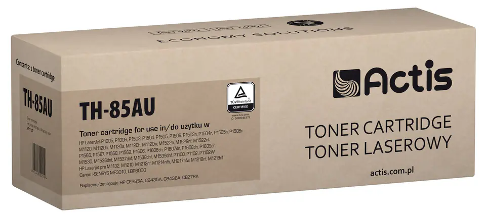 ⁨Actis TH-85AU Toner Uniwersalny (zamiennik HP CE285A, CE278A, CB435A, CB436A, Standard; 2100 stron; czarny)⁩ w sklepie Wasserman.eu