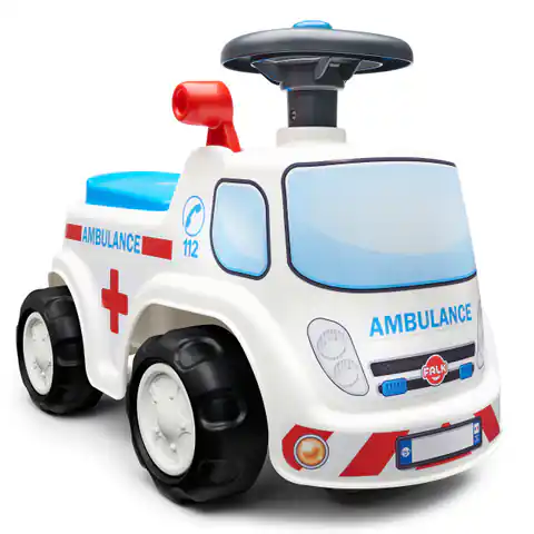 ⁨FALK Jeździk Samochód Ambulans z Klaksonem od 1 roku⁩ w sklepie Wasserman.eu