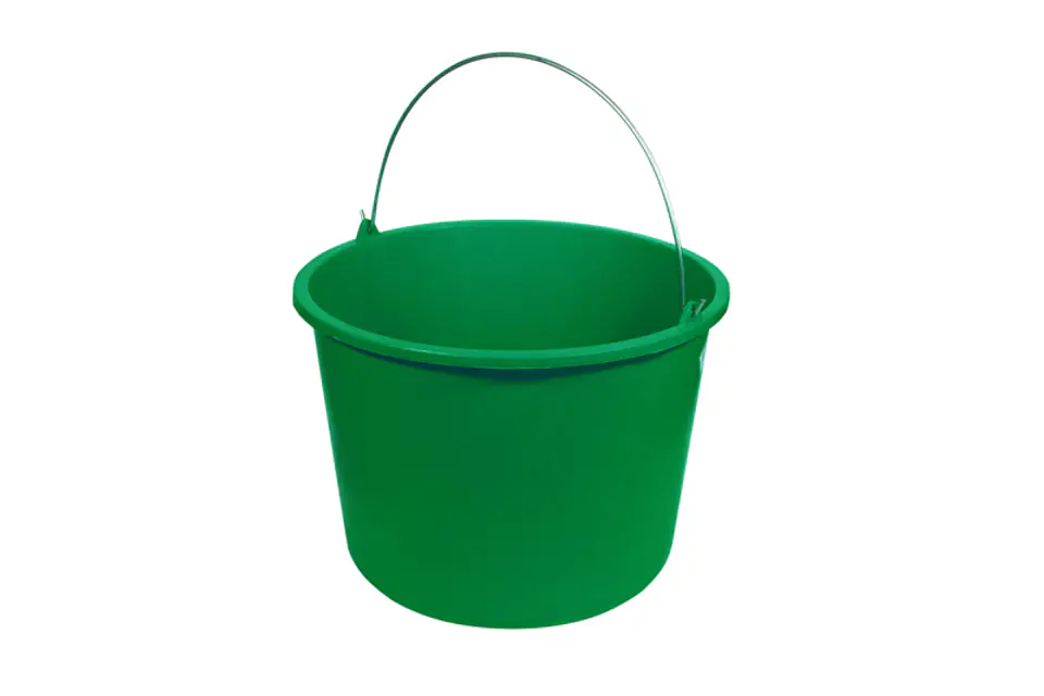 ⁨PLASTIC BUCKET GREEN 12 LITERS⁩ at Wasserman.eu