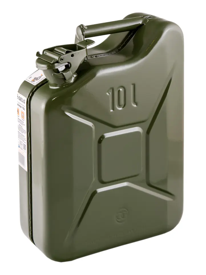 KANISTER STALOWY ZIELONY RAL 6003 10L w sklepie Wasserman.eu