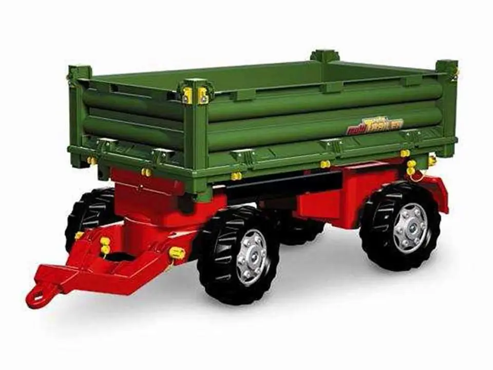 ⁨Rolly Toys rollyTrailer Przyczepa Rolly Multi dwuosiowa zielona⁩ w sklepie Wasserman.eu