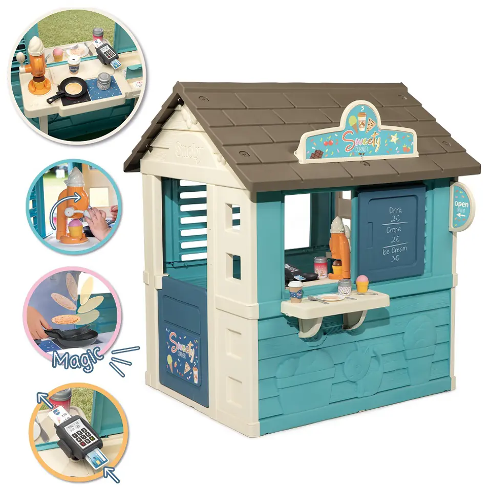 SMOBY Domek Ogrodowy Lodziarnia Sweety Corner w sklepie Wasserman.eu