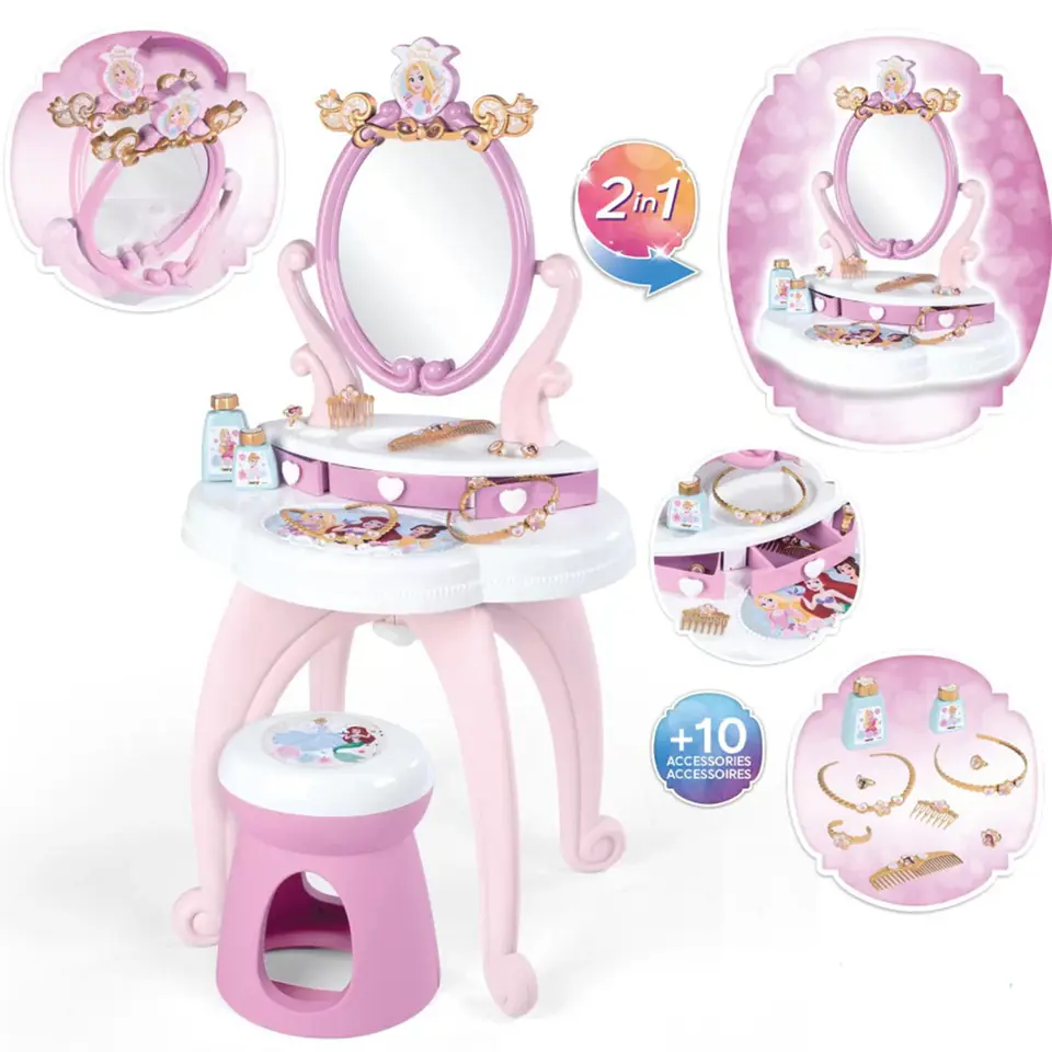 ⁨SMOBY Disney Princess dressing table 2in1 320250⁩ at Wasserman.eu