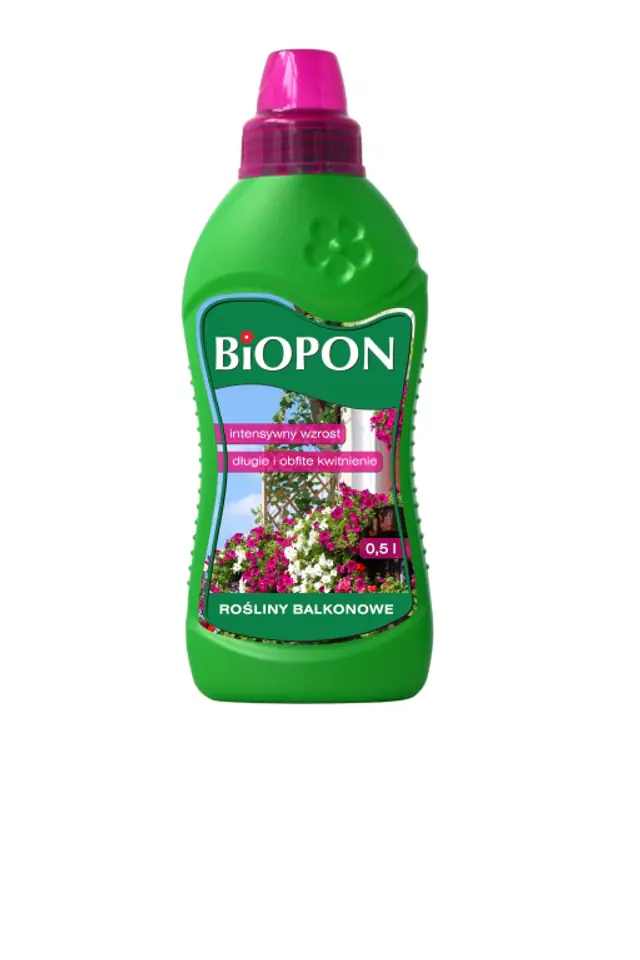 ⁨Biopon fertilizer for balcony plants, liquid 0.5L⁩ at Wasserman.eu