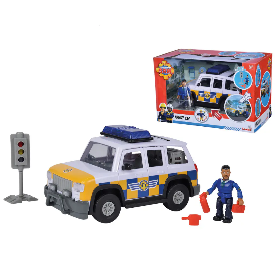 ⁨PROMO Strażak Sam Jeep policyjny z figurką Malcolm Simba⁩ w sklepie Wasserman.eu