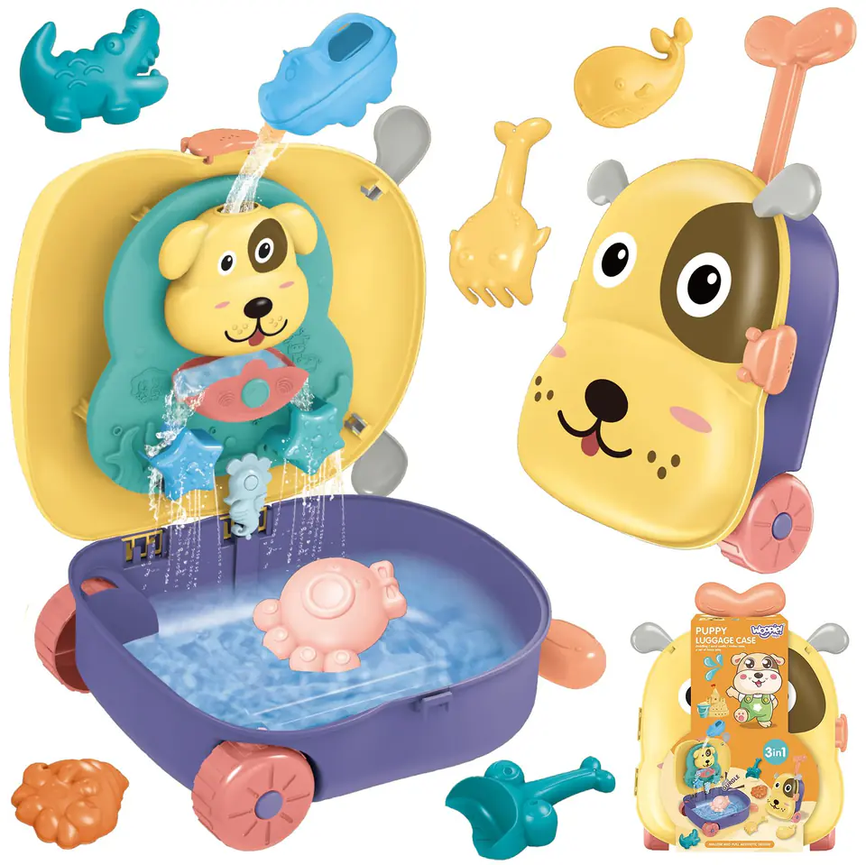⁨WOOPIE Zestaw do Piasku 3w1 Walizka Piesek Stolik Wodny⁩ w sklepie Wasserman.eu