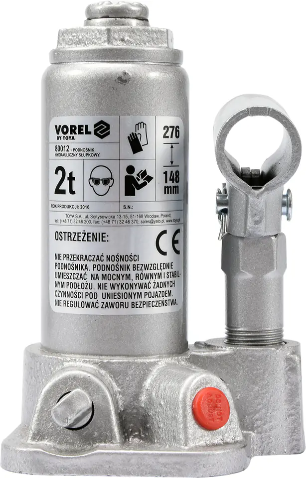 PODNOŚNIK HYDRAULICZNY SŁUPKOWY 2T w sklepie Wasserman.eu