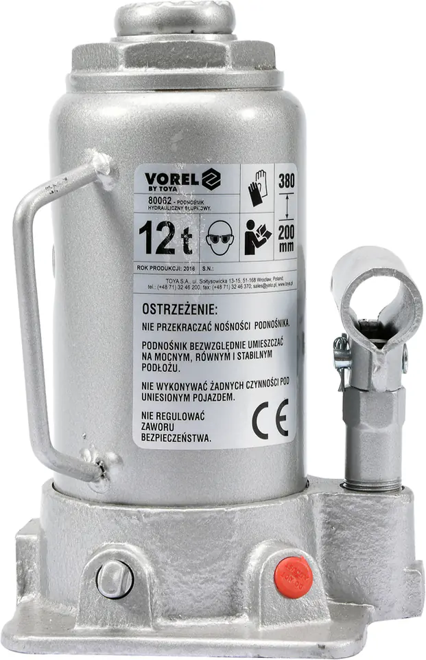 ⁨PODNOŚNIK HYDRAULICZNY SŁUPKOWY 12T⁩ w sklepie Wasserman.eu