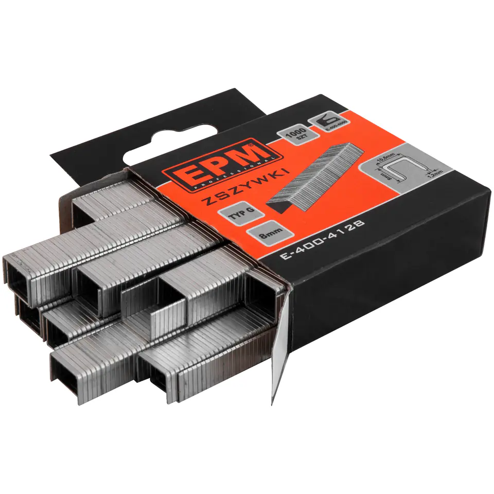 ⁨STAPLES TYPE G 1000PCS 10.6MM*1.2MM 8MM⁩ at Wasserman.eu