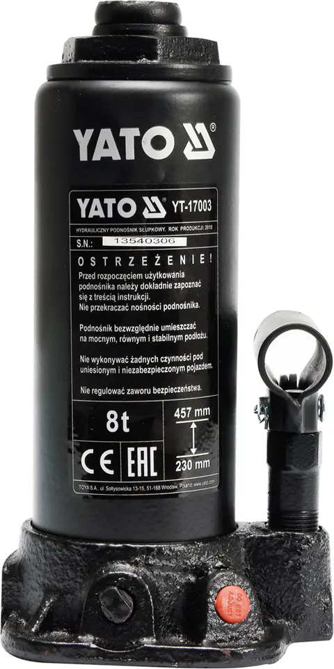 PODNOŚNIK HYDRAULICZNY SŁUPKOWY 8T w sklepie Wasserman.eu