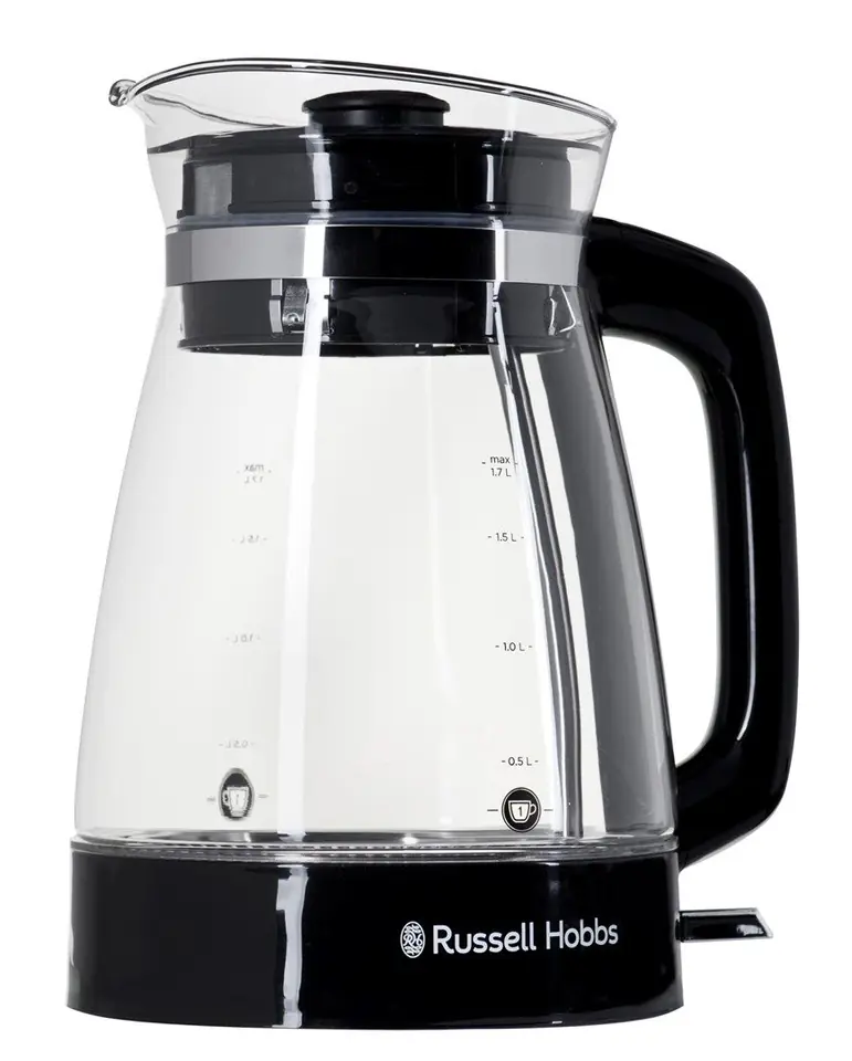 ⁨Russell Hobbs 26080-70 electric kettle 1.7 L 2400 W Black, Transparent⁩ at Wasserman.eu