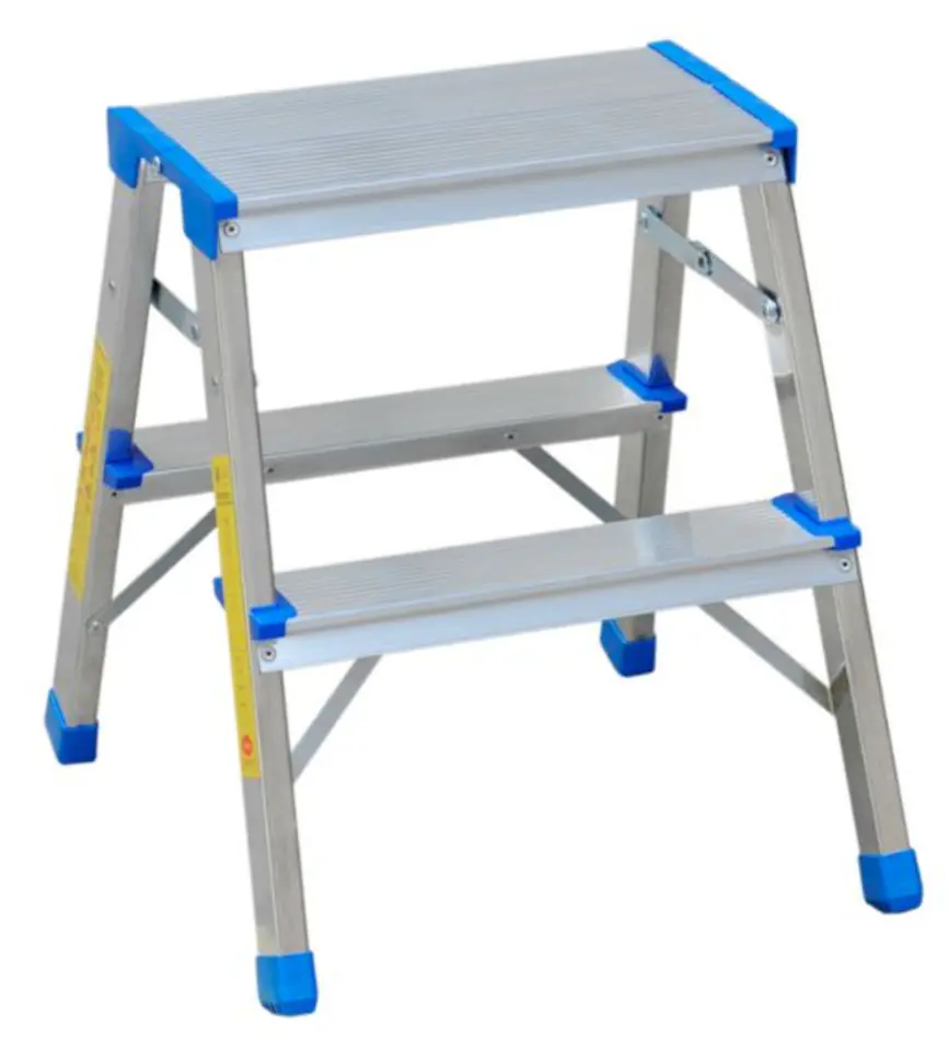 ⁨DRABINA, STOŁEK ROZKŁADANY 45CM 1 STOPIEŃ + PODEST⁩ w sklepie Wasserman.eu