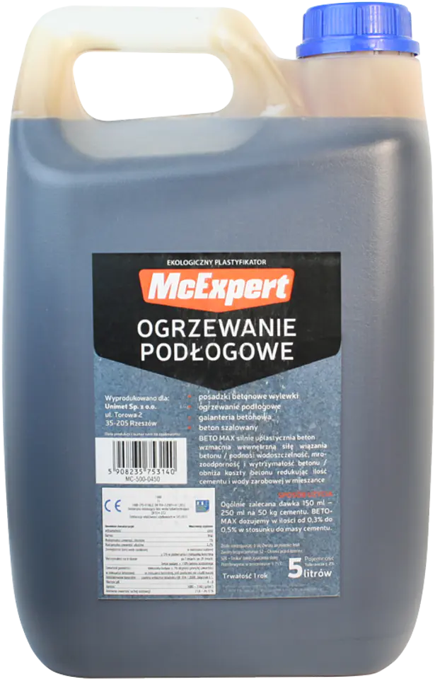 ⁨PLASTICIZER FOR UNDERFLOOR HEATING 5L⁩ at Wasserman.eu