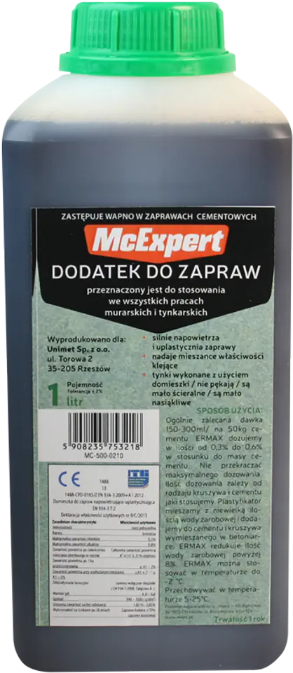 ⁨MORTAR ADDITIVE REPLACING LIME 1L⁩ at Wasserman.eu