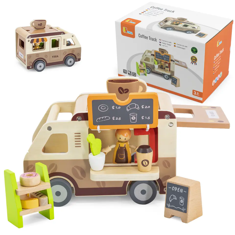 ⁨Viga 44689 Drewniana mobilna kawiarenka⁩ at Wasserman.eu