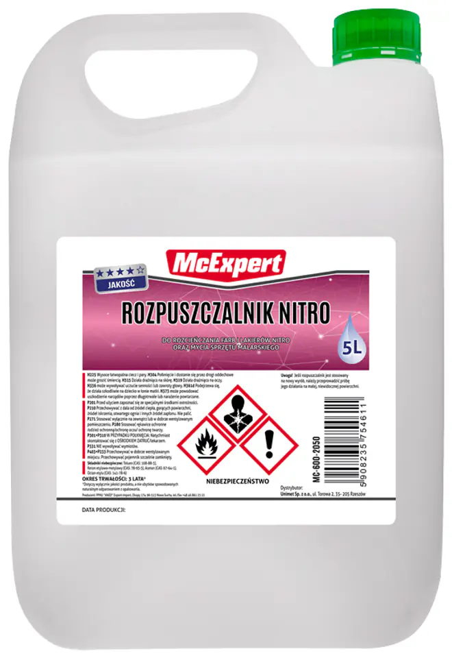 ⁨ROZPUSZCZALNIK NITRO DC 5L⁩ w sklepie Wasserman.eu