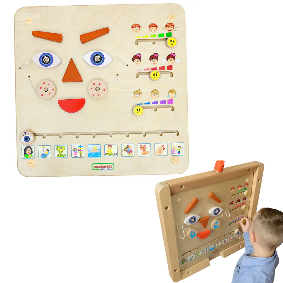 ⁨MASTERKIDZ Tablica Edukacyjna Jak Się Czujesz?  Nauka Emocji Montessori⁩ w sklepie Wasserman.eu