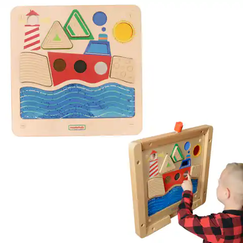 ⁨MASTERKIDZ Tablica Edukacyjna Sensoryczna Żeglowanie Ocean Montessori⁩ w sklepie Wasserman.eu