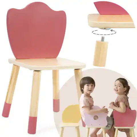 ⁨CLASSIC WORLD Pastelowe Krzesełko Grace dla Dzieci 3+ (Tulip)⁩ w sklepie Wasserman.eu