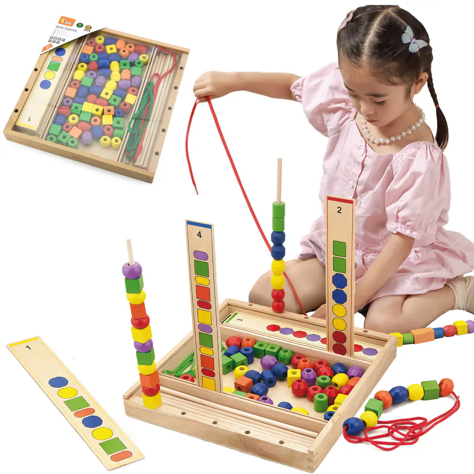 ⁨Viga 56182 Logiczne koraliki - gra edukacyjna⁩ w sklepie Wasserman.eu