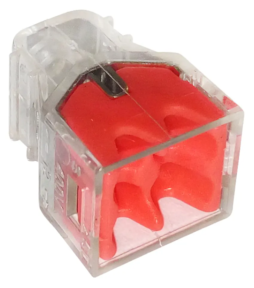 ⁨QUICK CONNECTOR 4*0,5-2,5MM2 TRANSPARENT/RED 10 PIECES⁩ at Wasserman.eu