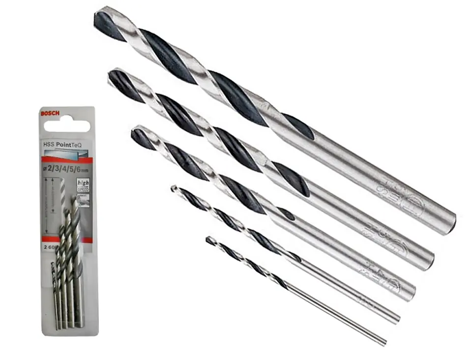 ⁨SET OF DRILLS 5 PCS. POINTTEQ FOR METAL 2,3,4,5,6⁩ at Wasserman.eu