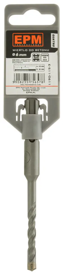 WIERTŁO SDS+ QUATRO DO BETONU 4*110 w sklepie Wasserman.eu
