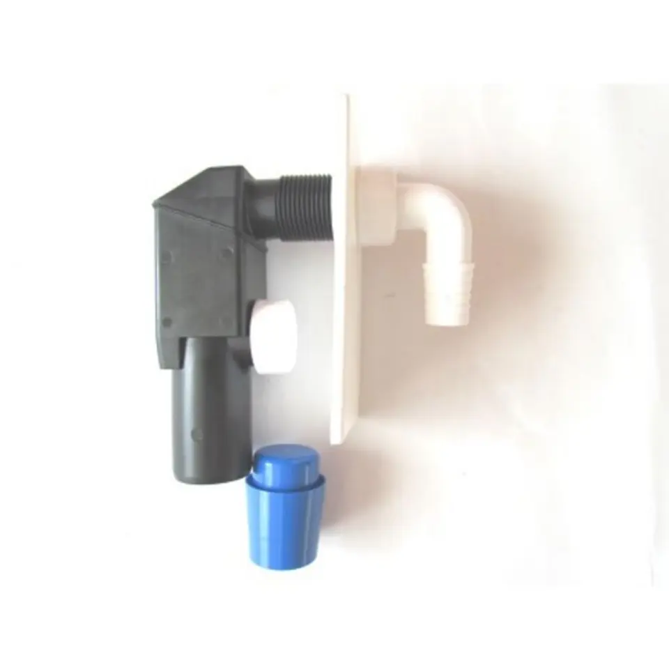 ⁨FLUSH-MOUNTED WASHING MACHINE SIPHON WHITE⁩ at Wasserman.eu