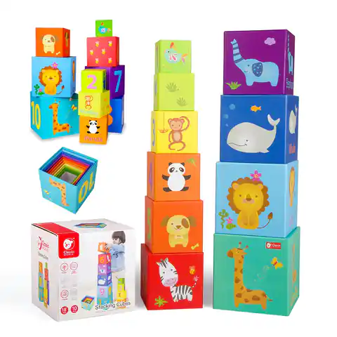 ⁨CLASSIC WORLD Magic Box Blocks Puzzle Tower Box Educational Toy⁩ w sklepie Wasserman.eu