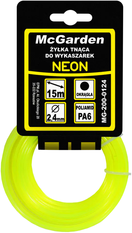 ŻYŁKA DO WYKASZARKI OKRĄGŁA NEON 1,3MM 15M w sklepie Wasserman.eu
