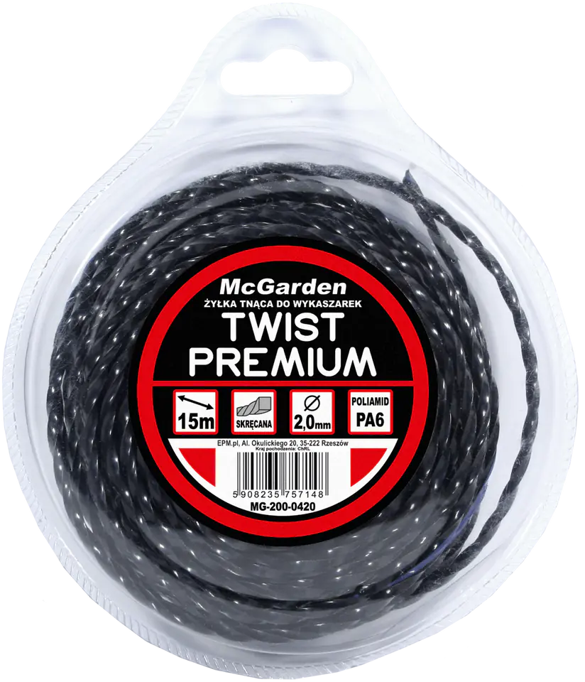 ⁨ŻYŁKA DO WYKASZARKI TWIST PREMIUM 2,0MM 15M⁩ w sklepie Wasserman.eu