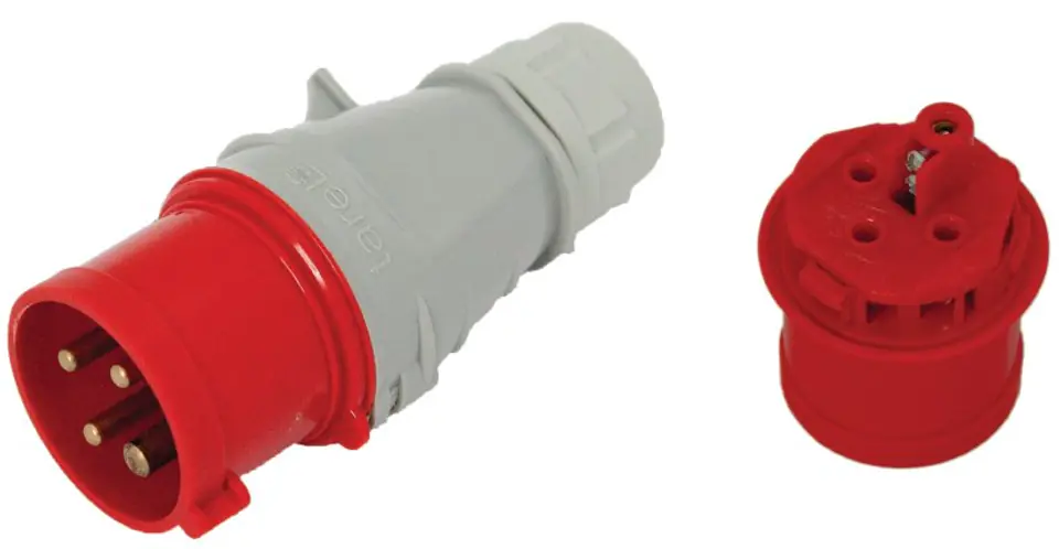 ⁨PORTABLE INSULATION PLUG 32A 400V 3P+Z IP44⁩ at Wasserman.eu