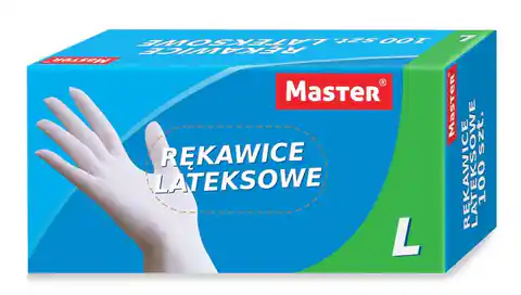 ⁨RĘKAWICE LATEXOWE MASTER ROZMIAR XL⁩ w sklepie Wasserman.eu