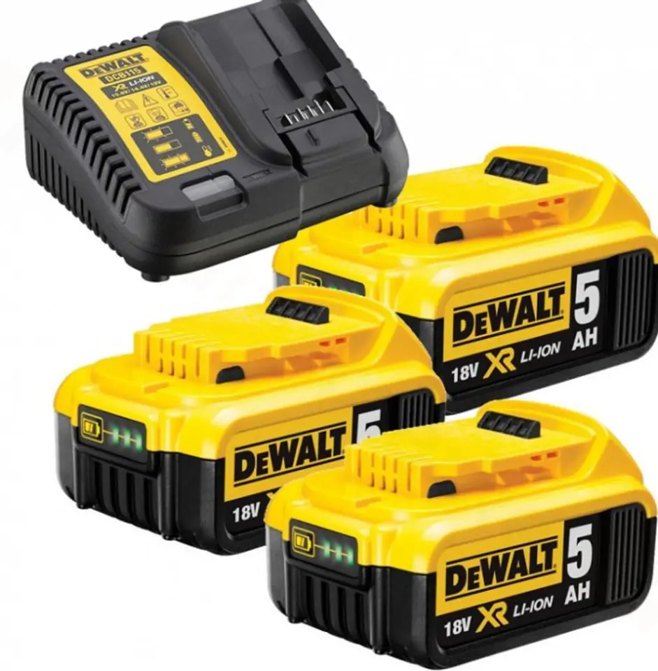 DeWALT DCB115P3-QW Ladegerät für Fahrzeugbatterie Schwarz, Gelb im Wasserman.eu