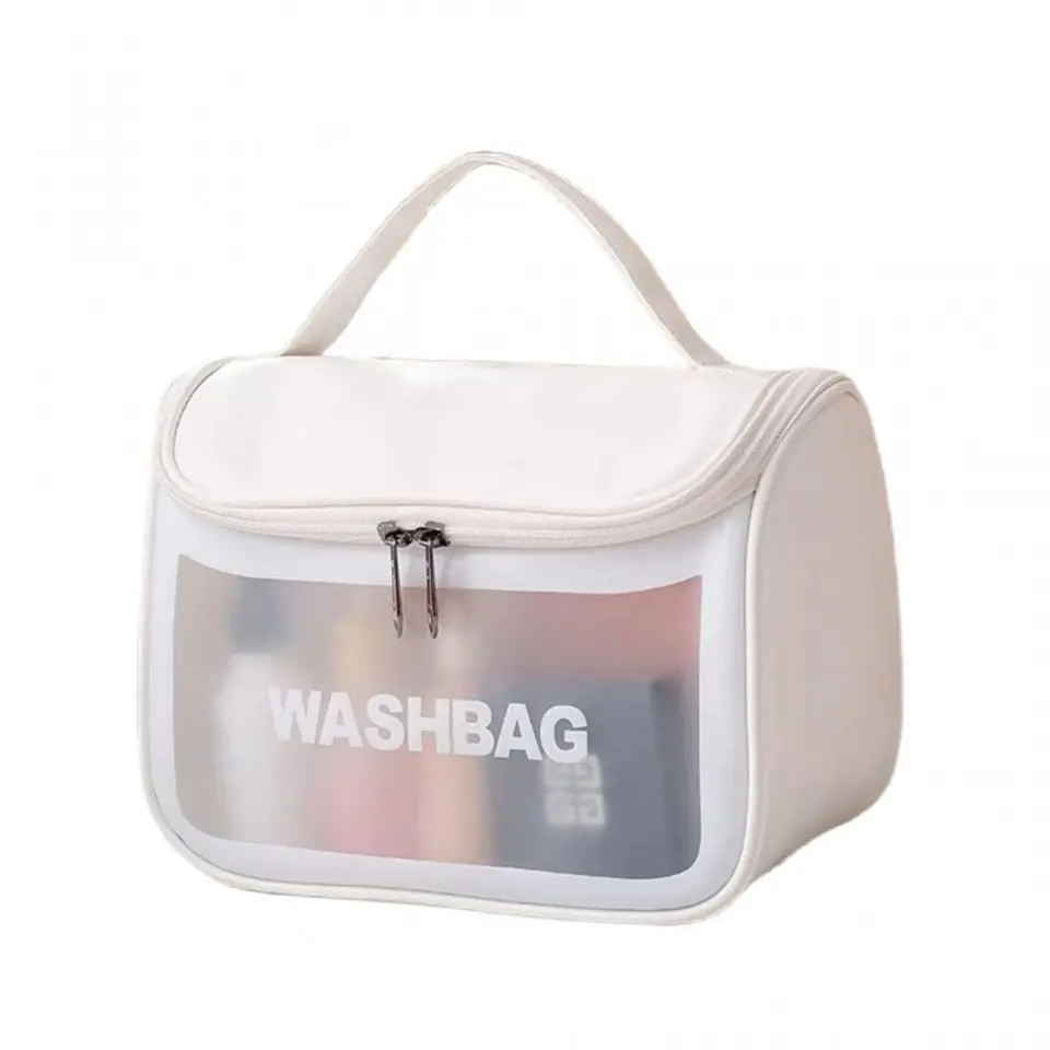 ⁨Kosmetyczka rozkładana WASHBAG kuferek biały KS46B⁩ w sklepie Wasserman.eu