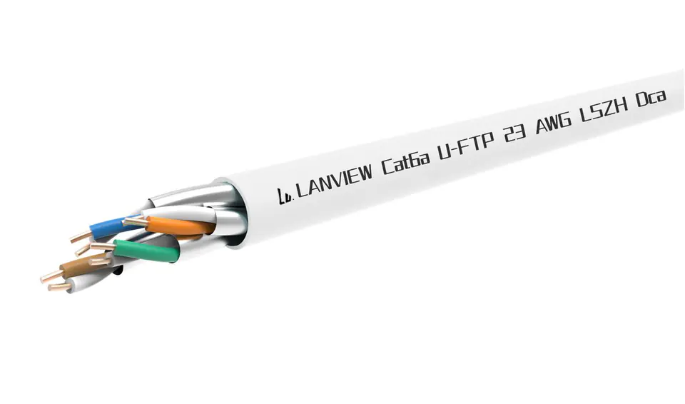 ⁨Lanview Cat6a U-FTP 4x2xAWG23 LSZH⁩ w sklepie Wasserman.eu