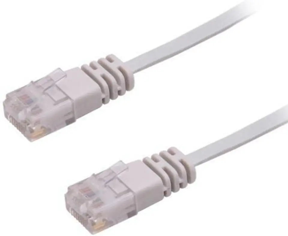 ⁨MicroConnect U/UTP CAT6 1M Grey Flat⁩ w sklepie Wasserman.eu