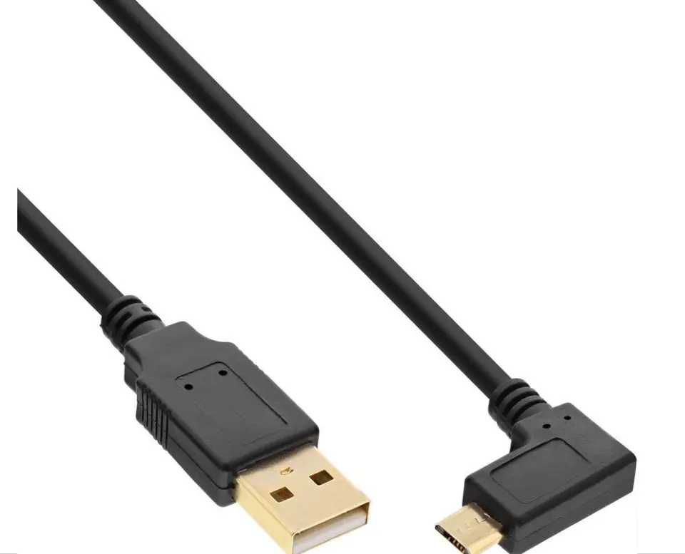 ⁨MicroConnect Micro USB Cable, Black, 0.5m⁩ w sklepie Wasserman.eu