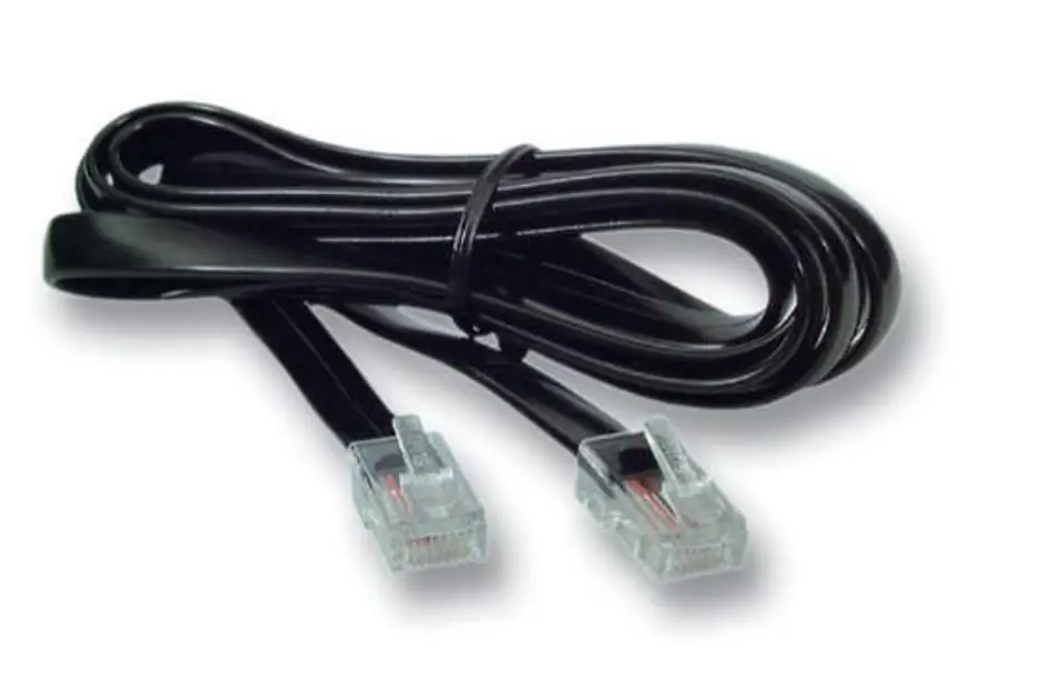 ⁨MicroConnect RJ12-RJ45 3M M/M Black⁩ w sklepie Wasserman.eu