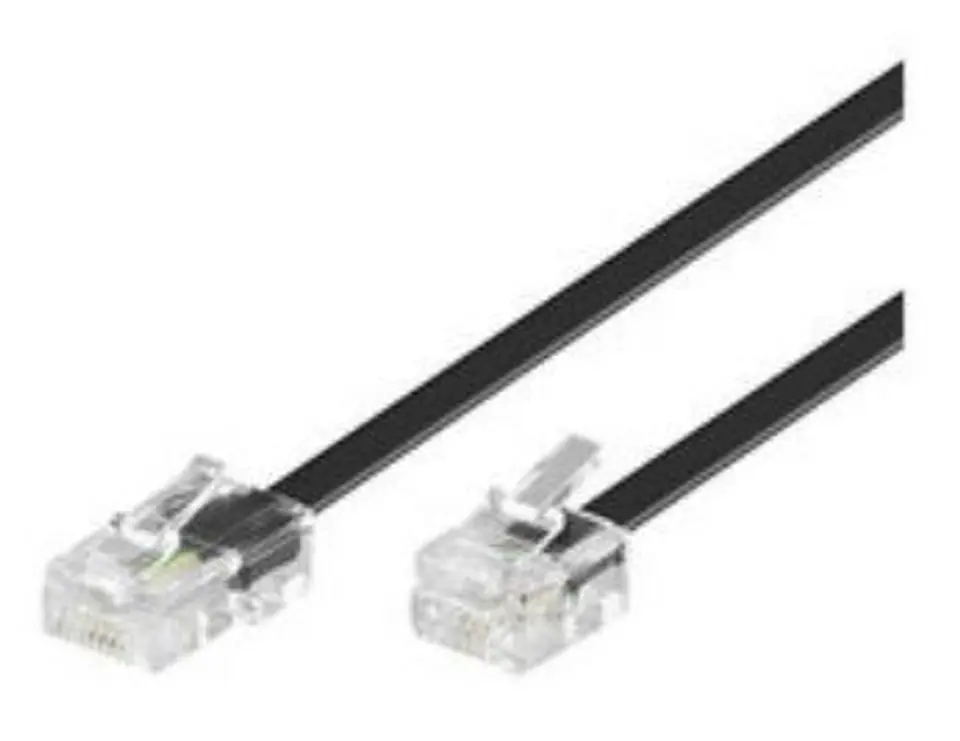 ⁨MicroConnect RJ11-RJ45 6M M/M Black⁩ w sklepie Wasserman.eu