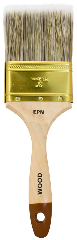 ⁨ENGLISH FLAT BRUSH WOOD 76MM - 3'⁩ at Wasserman.eu