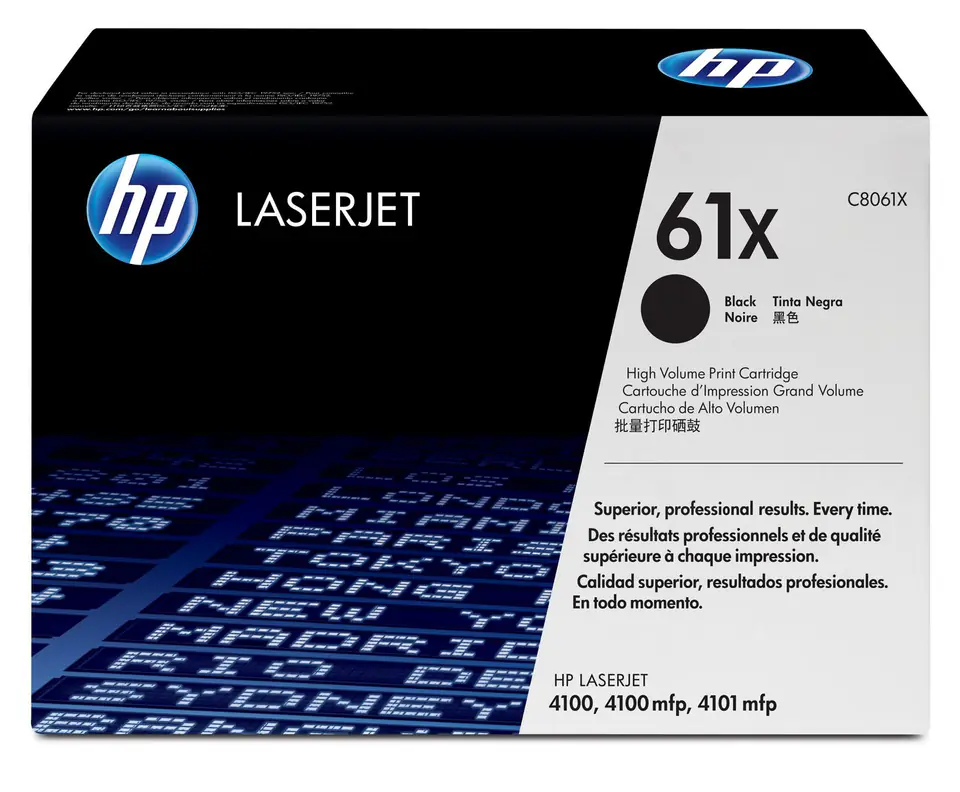 ⁨HP 61X High Yield Black Original LaserJet toner cartridge 1 pc(s)⁩ at Wasserman.eu