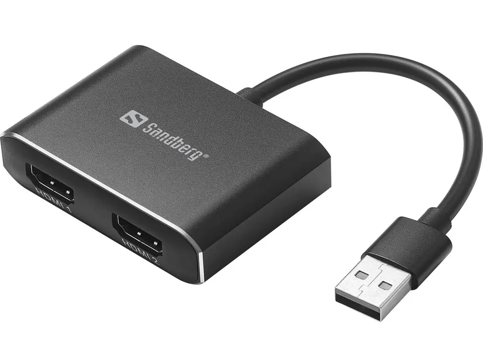⁨Sandberg USB to 2xHDMI Link⁩ w sklepie Wasserman.eu