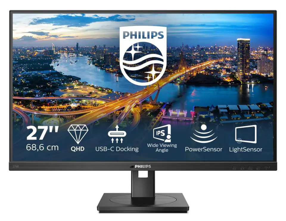 ⁨Monitor 276B1 27 inch IPS HDMIx2 DP USB-C Pivot⁩ at Wasserman.eu