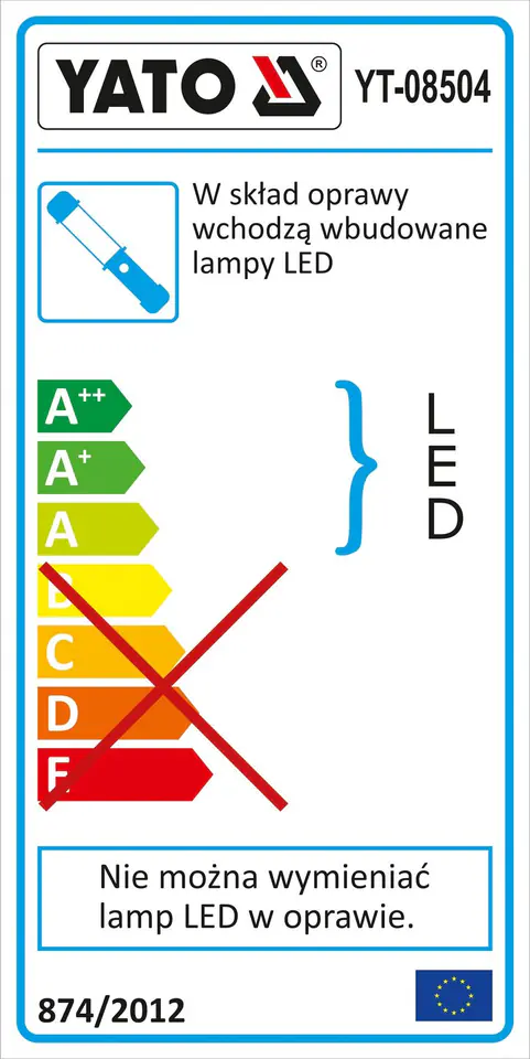 ⁨LAMPA WARSZTATOWA 3W COB LED⁩ w sklepie Wasserman.eu