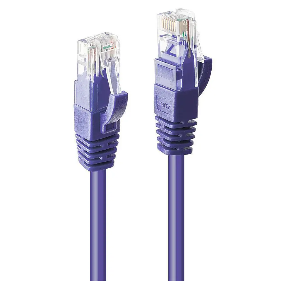 ⁨Lindy 0.5M Cat.6 U/Utp Cable, Purple⁩ w sklepie Wasserman.eu