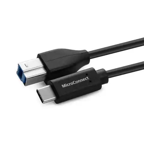 ⁨MicroConnect USB-C to USB3.0 B Cable, 1,8m⁩ w sklepie Wasserman.eu