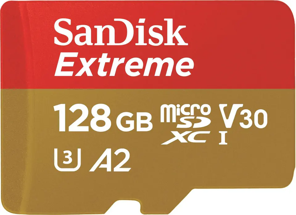 ⁨SanDisk Extreme 128 GB MicroSDXC UHS-I Class 10 + adapter⁩ at Wasserman.eu