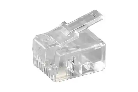 ⁨MicroConnect Modular Plug RJ11 6P4C, 10pcs⁩ w sklepie Wasserman.eu
